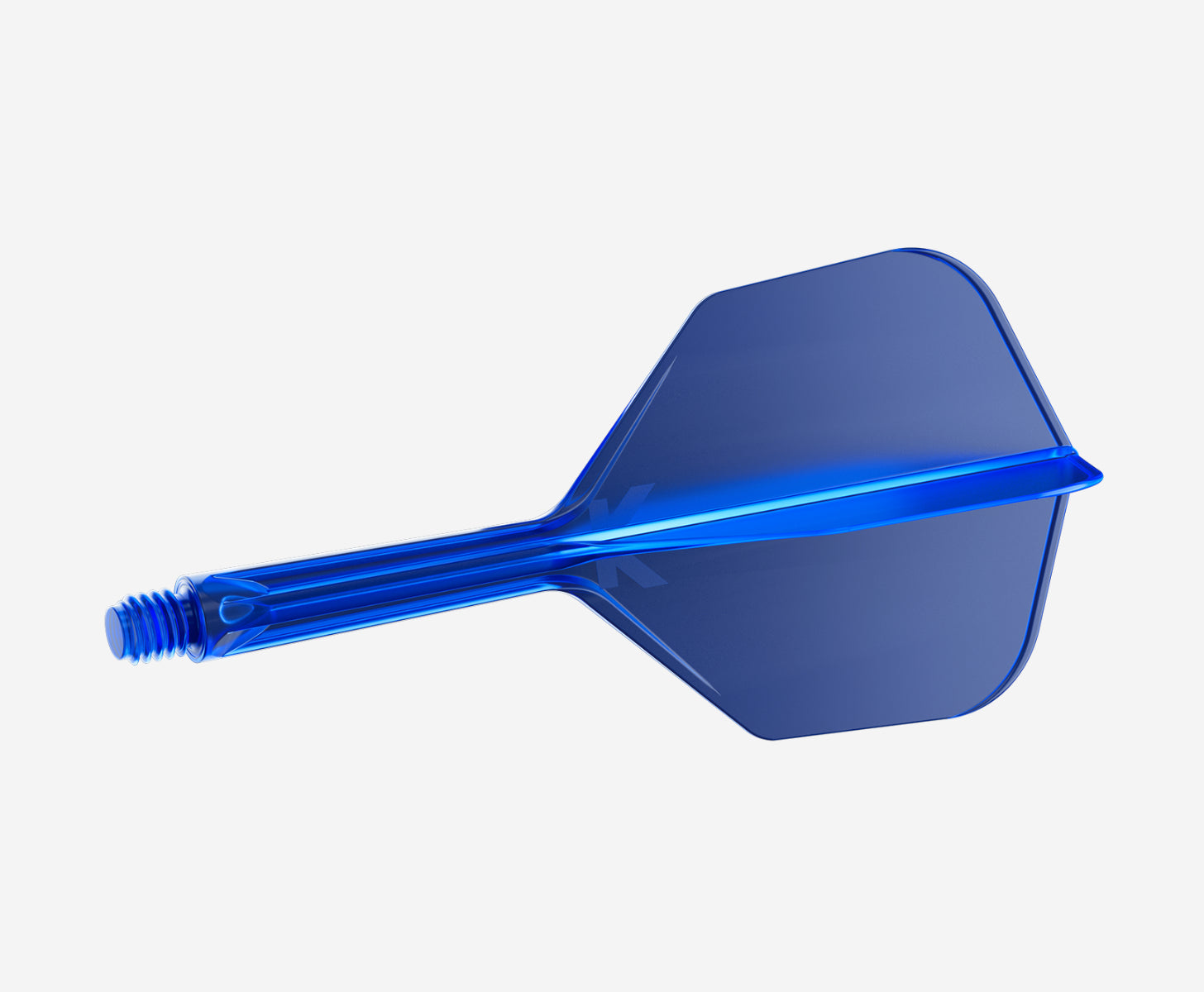 Blaue K-Flex No. 6 Intermediate Dart Flights mit personalisierter Lasergravur